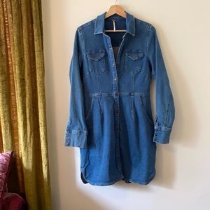 Free People Denim Mini Dress